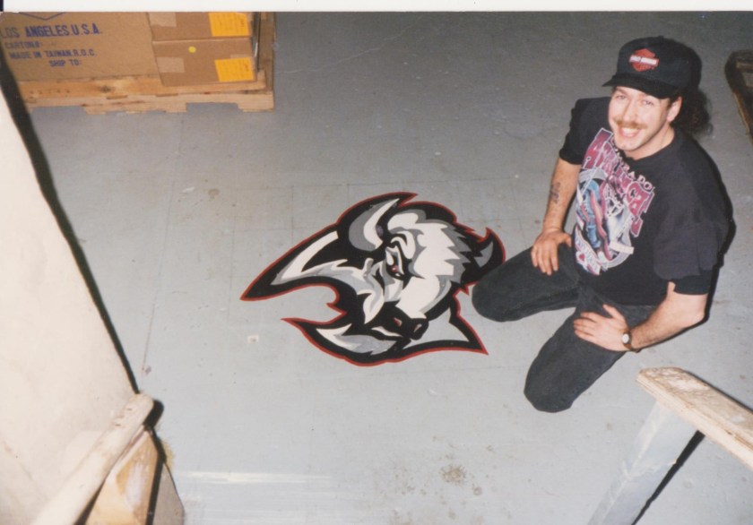As an artist I could not resist the blank warehouse floor.